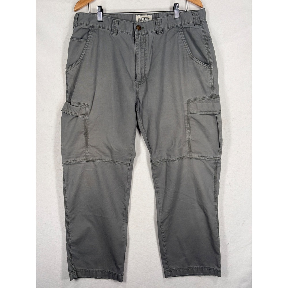 Field & Stream Mens Gray Ripstop Cargo Pants Outdoor Utility Trousers 38x30